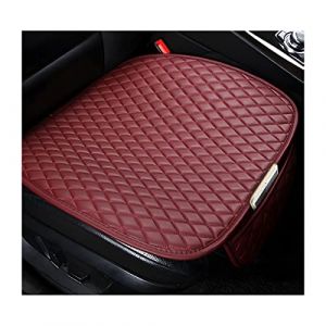 CGEAMDY 2 Coussin Voiture Siege, en Cuir PU, Coussin de Siège de Voiture, Housse de Siège Auto, Protecteur de Siège de Voiture Avant Super Doux Confort, pour Camion, SUV, Fourgonnette (Rouge) (CGE Auto, neuf)