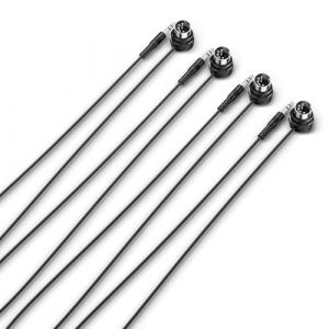 CME TRS MIDI Cable 4-Pack - Straight TRS Type A (3.5mm - 1/8") to Angled 5-pin DIN, 3FT / 90CM - Parfait pour les espaces compacts et le patching (CME Pro, neuf)