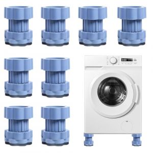 Tapis Anti Vibration Machine a Laver, 8 Pi&egrave;ces Pied Anti Vibration Machine a Laver, Patins Anti-Vibration Machine &agrave; Laver, Tapis anti-vibrations r&eacute;glables, pour Machine &agrave; Laver, S&egrave;che-linge (GRINADA S.R.L, neuf)