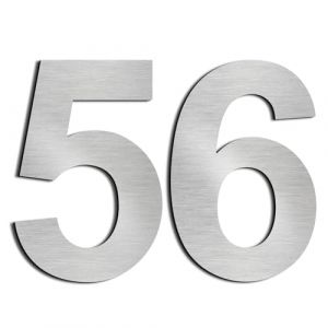nanlyiau 2pc 3in/7.5cm Numero maison Num&eacute;ros de maison numero maisonchiffres de boite aux lettres numero maison design en acier inoxydable 304 massif(3in number 56/59) (nanly, neuf)