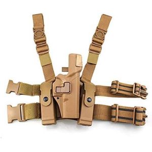 Gexgune Tactical Leg Holster Paddle Ceinture Ceinture Niveau 3 Ceinture de sécurité avec étui pour Pistolet et étui de Chargeur pour G1ock 17 19 22 23 31 2 Couleurs facultatives (Aeryoyo FR, neuf)