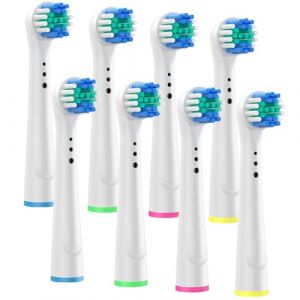 Tête de Brosse de Remplacement pour Oral-b, 8 Pièces Têtes de Rechange pour Brosse à Dents Electrique Oral-b, Têtes de Brosse Classic Precision Clean pour Oral b, Vitality Pro Smart Genius Series (Jootuepo, neuf)