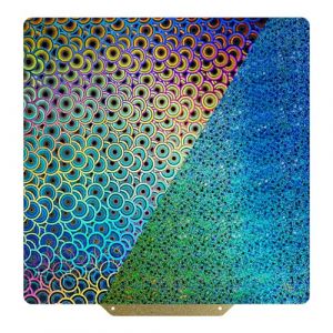 TIOPY Plaque d'impression double face lisse PEY 220 x 220 mm, Starry + Kaléidoscope, lit d'impression flexible pour Artillery Genius/Pro/MK2/MK2A/Anet A8/Anet A6, base non magnétique (TIOPY OFFICIAL STORE, neuf)