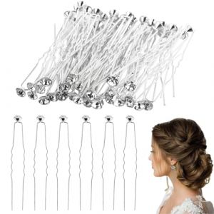 40 Pi&egrave;ces Blanc Accessoires Cheveux Mariage Strass, Bijoux Pince Cheveux Mariage Fleur, Barrette Epingle Cheveux Mariage Perle (GloriseGO, neuf)