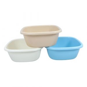 Anneome 3 pi&egrave;ces Bassine Plastique Carr&eacute;e &Eacute;paisse Capacit&eacute; Importante R&eacute;sistante D&eacute;formation Bac Multifonction pour Cuisine et Salle de Bain Bassine pour Vaisselle et Lavage Mains (Zzenpu, neuf)