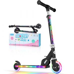 BELEEV V2 Trottinette pour Enfants 3 à 12 Ans, Trottinette Pliable à 2 Roues LED Roues Lumineuses, Stem, Deck, 3 Réglables en Hauteur, Trottinette pour Filles et Garçons, Scooter (MeiShangStore, neuf)