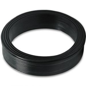 Uoimky Fil de Fer 2mm, 30m Fil de Fer Cloture Fil de Tension Grillage Plastifié Noir Fil métal Enduit PVC pour Ligature Jardin, Fil Tension clôture, Bricolage (cloudcl, neuf)