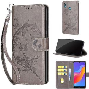 Coque pour Huawei Honor Play 8A / Honor 8A 2019 / Honor 8A 2020 &Eacute;tui, Antichoc Portefeuille Etui Flip Folio Case Coque pour Honor 8A Pro/Honor 8A Prime / Y6 (2019) / Y6 Prime (2019) Grey (WGR Global Business, neuf)