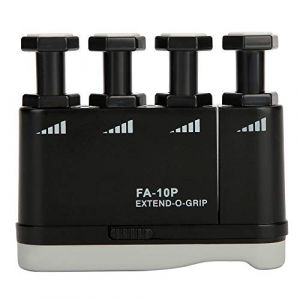 Alomejor Main Doigt Exerciseur Portable Tension R&eacute;glable Doigt Poignet Strenghthener Finger Trainer pour Guitare Basse Piano (Etmuxtr-EU, neuf)