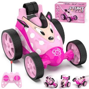 Mieryd Voiture T&eacute;l&eacute;command&eacute;e Fille, Jouet Enfant 3 4 5 6 7 8 Ans Petit Voiture Radiocommand&eacute;s T&eacute;l&eacute;guid&eacute;e Rotation &agrave; 360&deg; Cascade Stunt RC Car V&eacute;hicule Jeux Ext&eacute;rieur Int&eacute;rieur Cadeau No&euml;l Anniversaire (Suijun-uk, neuf)