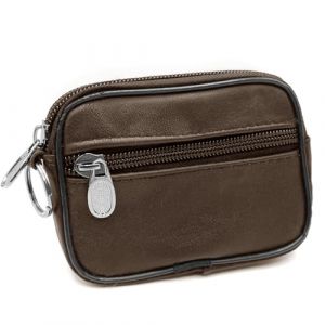 Charmoni - Portefeuille - Porte Monnaie - Multi Poches - en Cuir véritable - Top qualité - pour Homme (1, Marron foncé) (Charmoni, neuf)