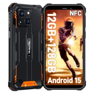 OUKITEL WP32 Telephone Portable Incassable 12GO+128GO,Telephone Incassable 6300mAh,Octa-Core,6" HD+,Android14 Telephone Portable Chantier IP68,20MP Caméra Primaire,GPS/NFC/OTG/2Ans Garantie,Orange (La Maison OUKITEL, neuf)