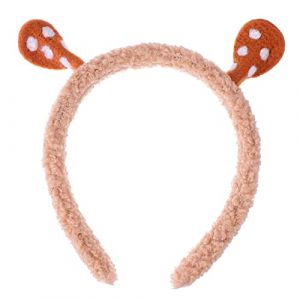 FRCOLOR Bandeau mascarade hair charms fiesta migneaux hair toppers cerceau de cheveux d'animaux cerceau de cheveux de noël poils de bois cerceau de cheveux en bois de cerf en tissu Brown (Laners, neuf)