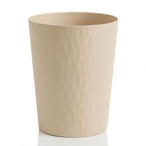 Sinoba Corbeille &agrave; papier 9099 Poubelle en plastique id&eacute;ale pour la chambre d'enfant, le bureau, la cuisine Hauteur 30 cm 12 l (Beige) (discount-oase, neuf)