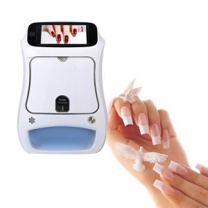 Machine D'Impression D'Ongles Mobile à éCran Tactile 3D, Imprimante D'Art D'Ongle Automatique, Imprimante D'Art D'Ongle Mobile NuméRique, Machine De SéChage D'Ongles Pour Salon De Manucure à (QFGain®, neuf)