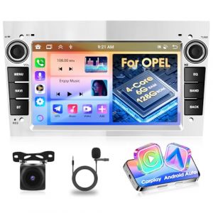Motorsi Android Autoradio 6+128G pour Opel Astra Antara Corsa Combo, 7 Pouces 2 Din Autoradio Apple Carplay Android Auto Radio Bluetooth 5.0 GPS WiFi FM/RDS Cam&eacute;ra De Recul, Prise en Charge Dab (podofo Shop, neuf)