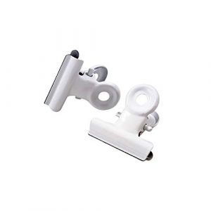 Coideal Petite Pince Bulldog Blanche 22mm, 30 Pièces Pince a Dessin Petites Pince en Métal pour Papier, Photo, Document, Bureau, L'école, Boutiques (CoidealDirect, neuf)