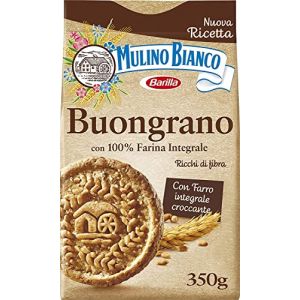 Lot de 6 biscuits Mulino Bianco Buongrano 100 % grains entiers 350 g biscuits biscuits gâteaux (Italiaen Gourmet UK Ltd, neuf)