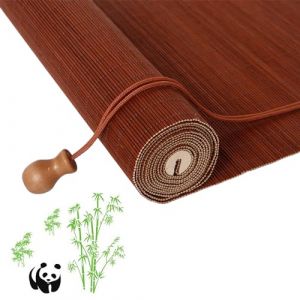 JSDMBD sur Mesure Store Venitien Store Bambou Exterieur Store Occultant Fenetre Tissé à La Main Facile à Installer Convient pour Une Utilisation Intérieure Et Extérieure B+Maroon (LXXDSDDM, neuf)