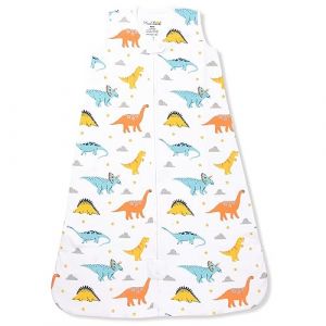 Mama Cheetah Sac de couchage pour bébé 1.0 TOG, Couverture portable en coton bio pour bébé avec fermeture éclair à double sens, Sac de couchage toute l'année pour nouveau-né bambin bambin garçon fille (Mama Cheetah, neuf)