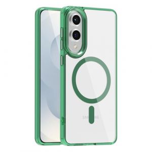 Lunivop Compatible avec Samsung Galaxy S25 Edge Coque Transparente [Compatible avec MagSafe ] Protection Magn&eacute;tique Robuste Antichoc Coque，pour s25 Edge (6.7") Vert (Lunivop Accessories Inc, neuf)