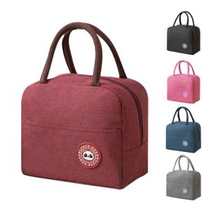 BRYN Sac Isotherme Repas, 5.6L Mini Glaciere, Glaciere Souple Isotherme en Feuille d'Aluminium, Petit Sac Lunch Box pour Femmes, Hommes, Enfants, &Eacute;cole e Bureau (Rouge) (Bryn Home, neuf)