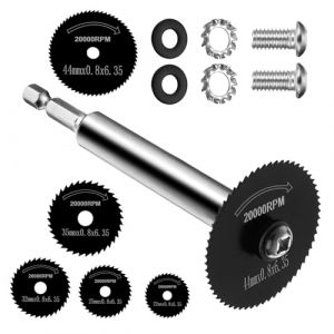 Lot de 5 lames de scie circulaire HSS - Outil multifonction - Mini lame de scie circulaire pour couper le bois, le plastique et le m&eacute;tal (Seeyoulater, neuf)