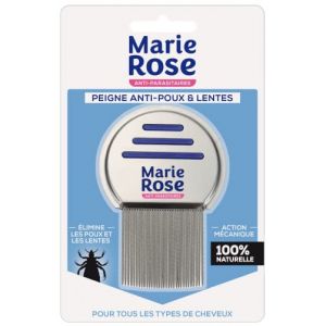 MARIE ROSE - Peigne Anti-Poux Et Lentes - Pour tout type de cheveux - Pour toute la Famille - Con&ccedil;u pour Retirer les Poux et les Lentes sans ab&icirc;mer les Cheveux (INTERNATIONAL TRADING MANAGEMENT, neuf)