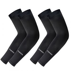 skytowards 2 Paires Manchon Bras Homme & Femme, Anti-UV Protection UPF 50+ Manchette Protection Bras Manche de Bras Respirante pour Cyclisme Refroidissement Chevauch&eacute;e Sport (ASTROS OUSADOS UNIPESSOAL LDA, neuf)