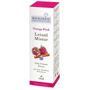Bio Planete Bio Omega Pink Mélange d'huile de lin pour compléments alimentaires (6 x 100 ml) (Special-Fitness, neuf)