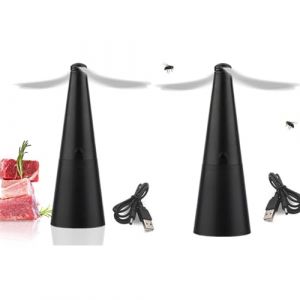 2 Pièces Ventilateur Anti Mouche, Mouches Et Moustiques Repoussent Les Ventilateurs, Electrique Chasse Mouche De Table, Repousse Anti Moustique Pour Éloigner Les Insectes De La Nourriture (smaleat, neuf)