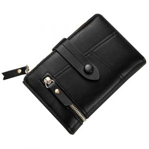 RNIEGA Porte-Monnaie en Cuir PU pour Femmes, Portefeuille à Trois Volets pour Femmes avec Fente pour reçus de Caisse sur Le côté extérieur (RNIEGA, neuf)