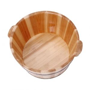 Ｚｉａｌｏｆｉ Bassin de P&eacute;dicure En Bois pour Bain de Pieds, Baignoire R&eacute;utilisable pour Sauna, Spa, Maison, Femmes et Hommes (ZhihengDA, neuf)