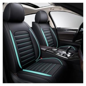 Housse Siege Voiture pour Peugeot 208 II/Allure Auto Ecole/Roadtrip/208 GT 2019-2023 2024, Housse De Protection Respirante En Cuir PU Premium, Ensembles de Housses de Si&egrave;ge Imperm&eacute;able(Color:B(Blue-Gr (jianbianli, neuf)