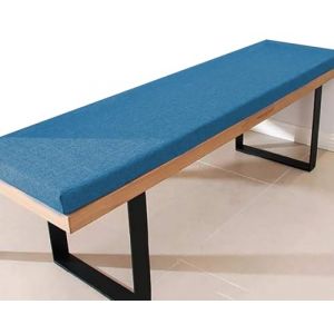 Coussin pour Banc de Jardin, Antidérapant Coussin de Siège en Mousse Épaisse avec Housse Amovible, Assise Coussin pour Banc de Mobilier Terrasse Balancelle Canapé Extérieur(Blue,160x35x5cm thick) (JANNE TORRY, neuf)
