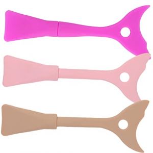 MOTHNUR 3pièces Applicateur De Maquillage Pour Yeux Avec Baffle Silicone Outil Pratique Pour Eyeliner Et Mascara Accessoire Beauté Réutilisable (Huajiay, neuf)