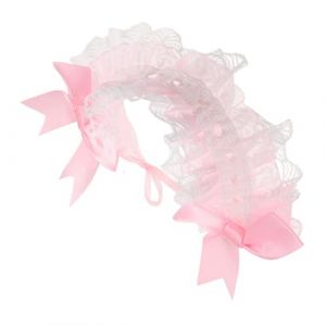 OATIPHO Lolita En Dentelle Bow Hairband Maid Headress Lolita Robe Lolita Costume Pour Kawaii Lolita Dress Party Cosplay (Tsun Ki-sung, neuf)