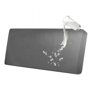 BXFUL Housse de Coussin Extensible de canap&eacute; imperm&eacute;able, Simili Cuir Housse Coussin D'assise Antid&eacute;rapant Housse de si&egrave;ge de canap&eacute; pour canap&eacute; (Tr&egrave;s Grand 3 Places,Gris fonc&eacute;) (ZIQIONG, neuf)