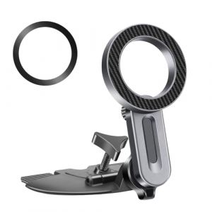 EEEKit Support Telephone Voiture CD Fente, 20 Aimants Puissants, Porte Magnétique Téléphone Voiture Lecteur CD pour MagSafe et Tous Smartphones (EEE kit, neuf)