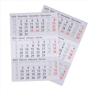 Timr calendrier de remplacement 2026 et 2027 I Magnétique I Pour calendrier de table en acier inoxydable brossé I Idée cadeau pour amis et famille I tr283 (easydruck24, neuf)