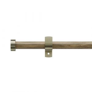 Tringle &agrave; rideaux extensible 76-280cm, nouvelle tringle &agrave; rideaux en bois grain de diam&egrave;tre 19mm avec embouts d&eacute;coratifs pour rideaux &agrave; &oelig;illets, tringles d&eacute;coratives pour fen&ecirc;tres de chambre &agrave; coucher (Eson home, neuf)