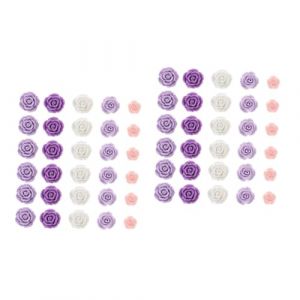 OSALADI 2 Ensembles Pushpin Rose Punaises Color&eacute;es Punaise Rose Floral Coules De Pouce De Fleur Punaises Pratiques Accessoire M&eacute;tal Violet,mauve 40 Pi&egrave;ces * 2 (Joan Yue, neuf)
