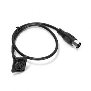 Ruimou 1pcs adaptateur de c&acirc;ble DIN MIDI 5pin connecteur de type D m&acirc;le &agrave; femelle, longueur 53,5 cm pour appareils de musique &eacute;lectronique, claviers, s&eacute;quenceurs (connecteur de type D m&acirc;le &agrave; femelle) (dongguangshiruimouguojimaoyiyouxiangongsi, neuf)