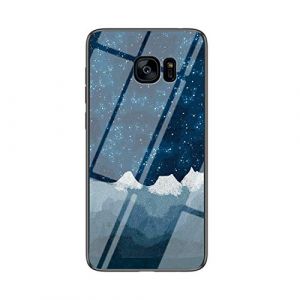 MadBee Coque pour Samsung Galaxy S7 [avec Film de Protection &eacute;cran],Coque avec Rev&ecirc;tement Arri&egrave;re en Verre Tremp&eacute; avec Motif Ciel &eacute;toil&eacute;+ TPU Silicone Souple Case Cover (Ciel &eacute;toil&eacute; Bleu) (Mo-Beauty EU Store, neuf)