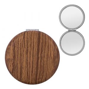 ROKZELT Miroir De Poche Pliable, 1X/2X Miroir Grossissant Double Face, Petit Miroir De Voyage Portable, Miroir De Sac &Agrave; Main, En Design Bois, Pour Maquillage Et Hommes Et Femmes (ZHANG GUOQIANG SHOP, neuf)