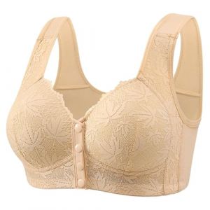 Soutien Gorge Fermeture Devant Brassiere Sport Femme - Soutien-Gorge sans Fil Avec Fermeture &agrave; Pression sur le Devant Sans Armature Coton Push Up Soutiens-Gorge Classiques Bustier Yoga (neumixs, neuf)