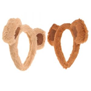 UPKOCH Lot de 2 Serrage-T&ecirc;tes Oreilles D&rsquo;Ours en Tissu Doux Bandeaux Mignons Brun Caf&eacute; et Kaki Accessoires D&eacute;guisement Animaux pour F&ecirc;tes Cosplay et Looks Jungle Adapt&eacute;s Adolescentes (But Qihui, neuf)