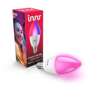 innr Zigbee E14 Ampoule Connect&eacute;e Bougie, Fonctionne avec Hue* et Alexa (Pont Requis), Ampoule Bougie Blanc et Couleur, 16 Millions de Couleurs, RGB Lampe, Intensit&eacute; Variable, 500 lumens - 1 pi&egrave;ce (Innr Lighting, neuf)