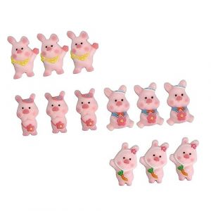 MAGICLULU 40pi&egrave;ces Cochon Pendentif R&eacute;sine Breloque Forme De Cochon Accessoire D&eacute;coratif Pour Diy D&eacute;coration De F&ecirc;te Bureau (PanYuan Electronic, neuf)