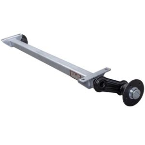 Essieu Non Frein&eacute; KNOTT VG7-L 750 kg &ndash; Essieu de Remorque 1260 mm / 1565 mm &ndash; Suspension &agrave; Torsion en Caoutchouc sans Entretien &ndash; 5x112 &ndash; Protection Anticorrosion (UNITRAILER, neuf)